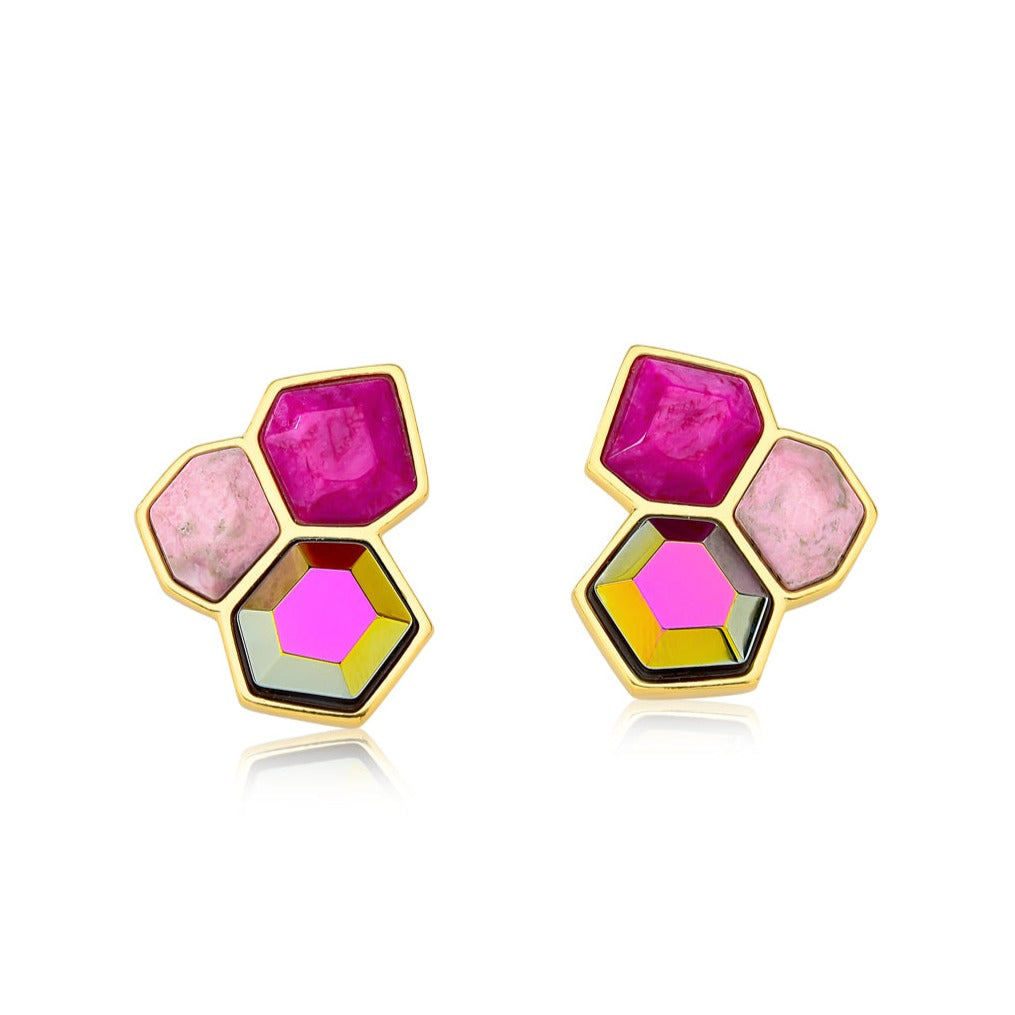 Optical Short Earring