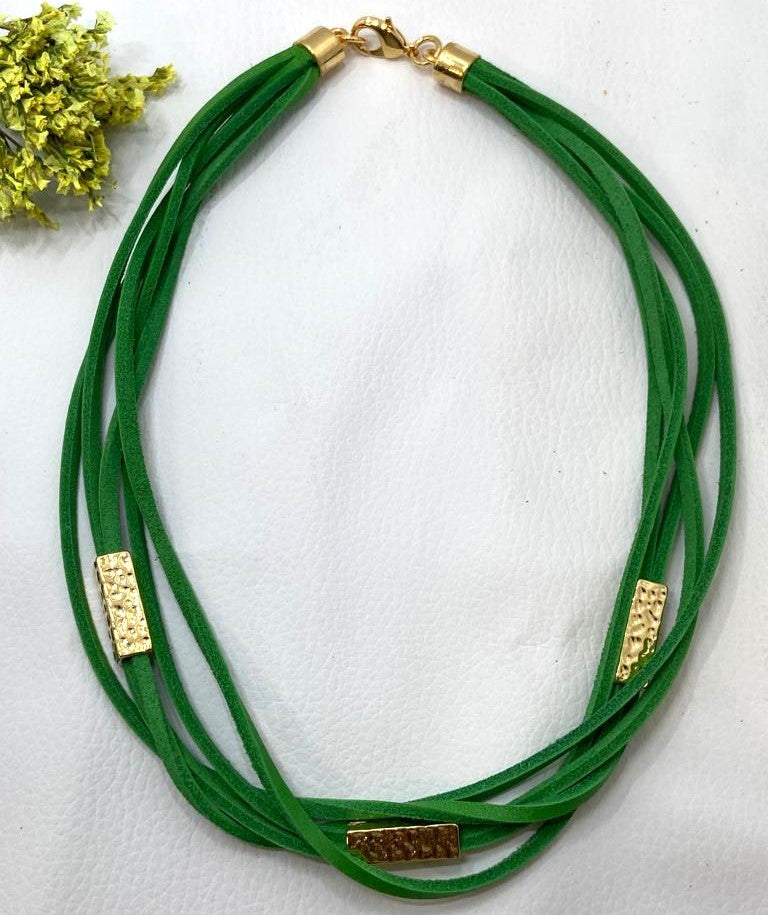 Iberia Short Necklace- Green