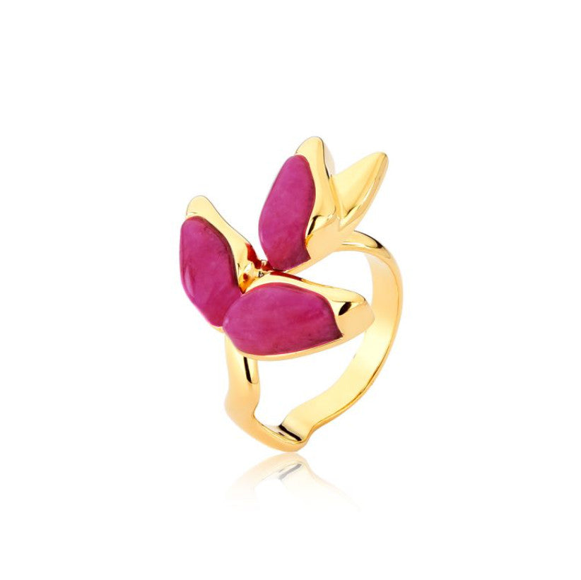 Heliconda Fuchsia Ring