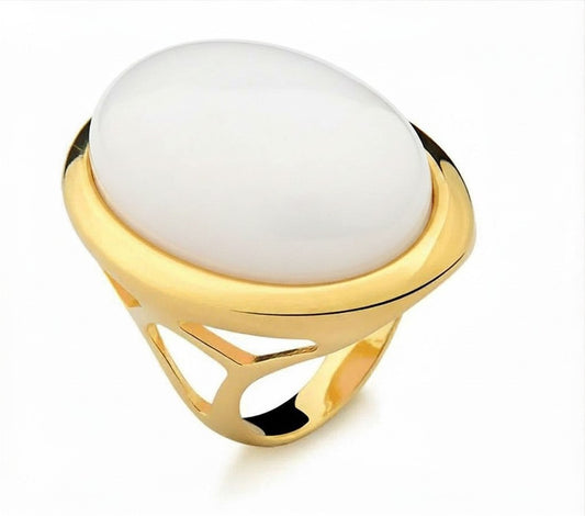 Large Oval Ring -Opaline