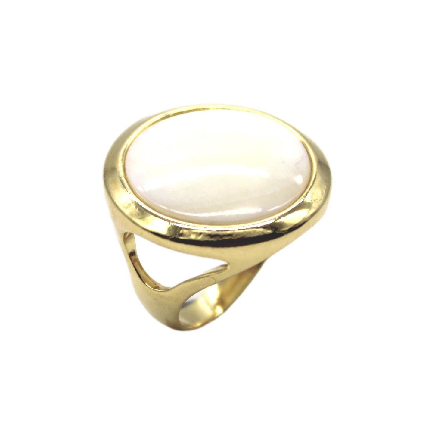 Round Gemstone Frame Ring -Sodalite