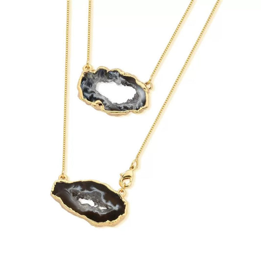 Geode Double Necklace