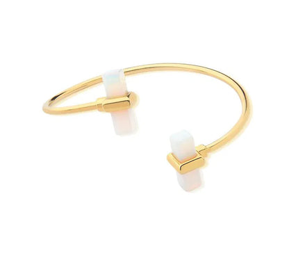 Geometric Block Bracelete - Opaline