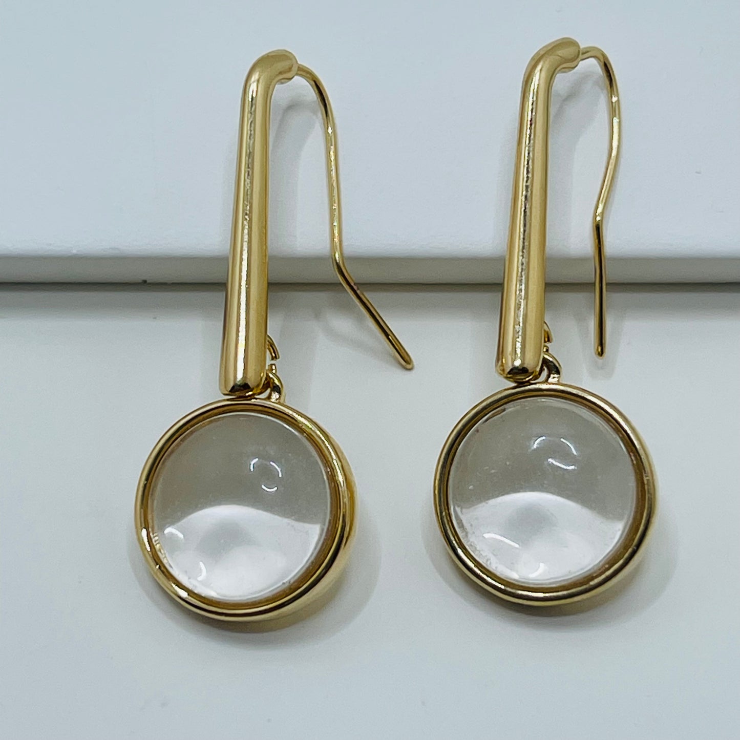 Whisper Hook Earring - Crystal Quartz