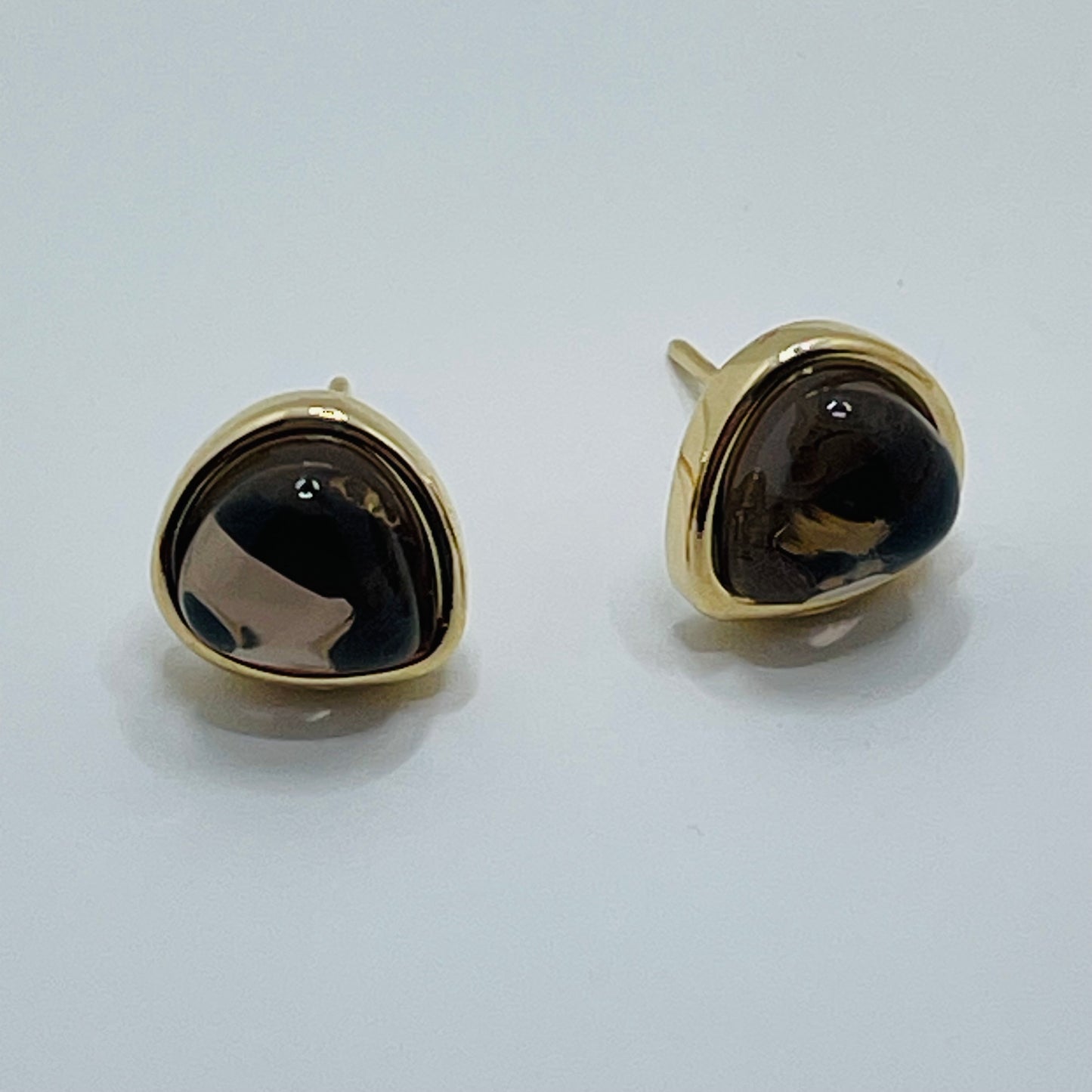 Enigma Small Drop Earring- Smoke Obsidian