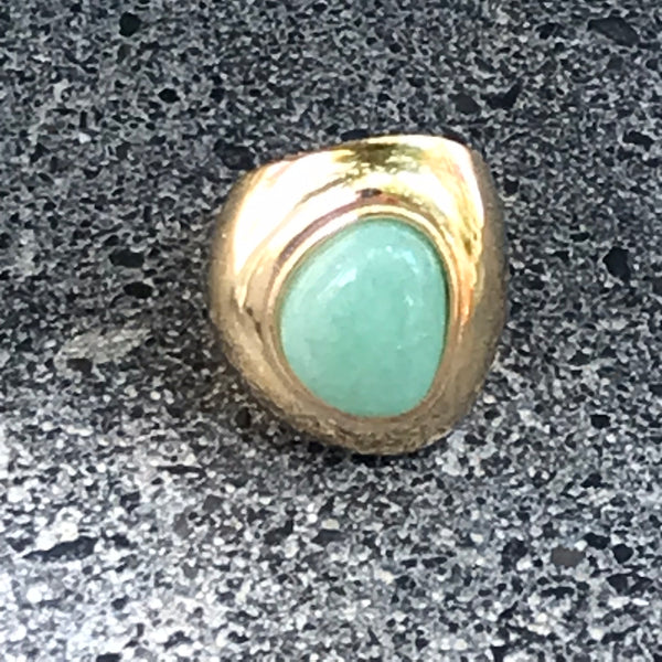 Bold Collection Large Ring - Green Quartz