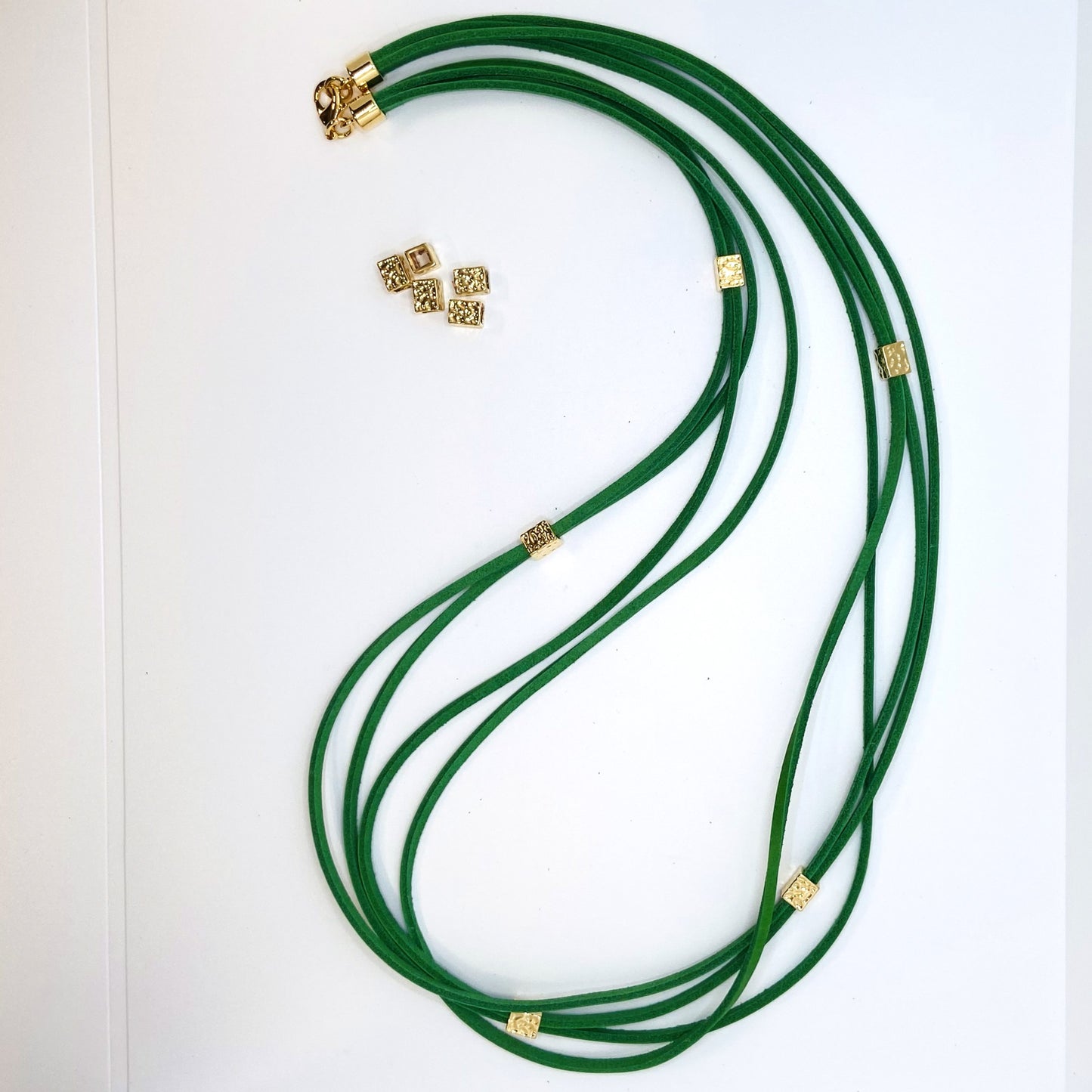 Iberia Long Necklace- Green