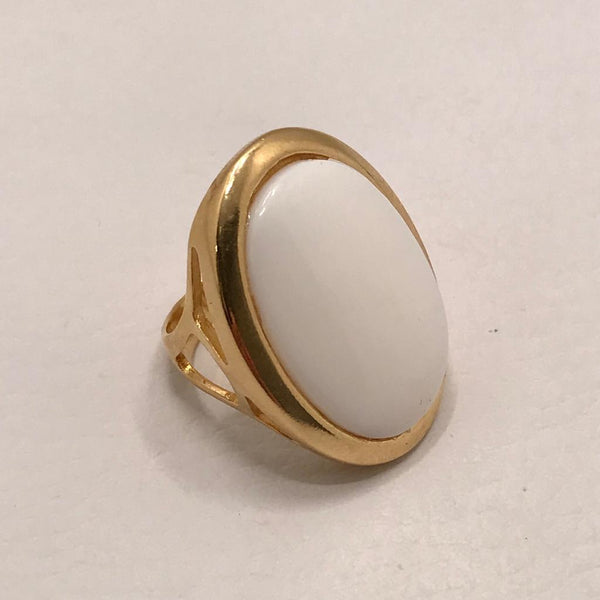 Large Oval Gemstone Ring