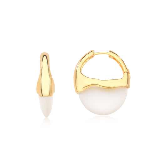 Acqua Earring- Perolized Quartz