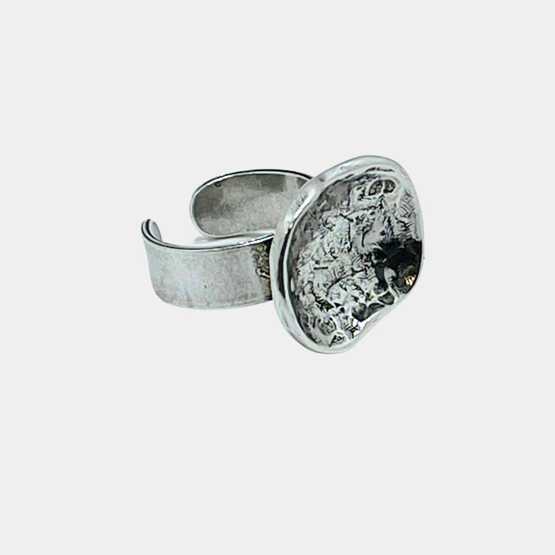 Martillado Small Ring - Silver
