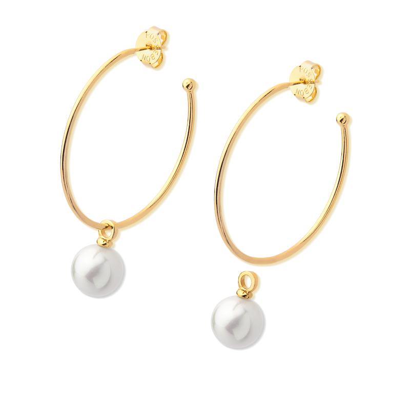 Hoop Earring with Pearl - Rio Design Europe