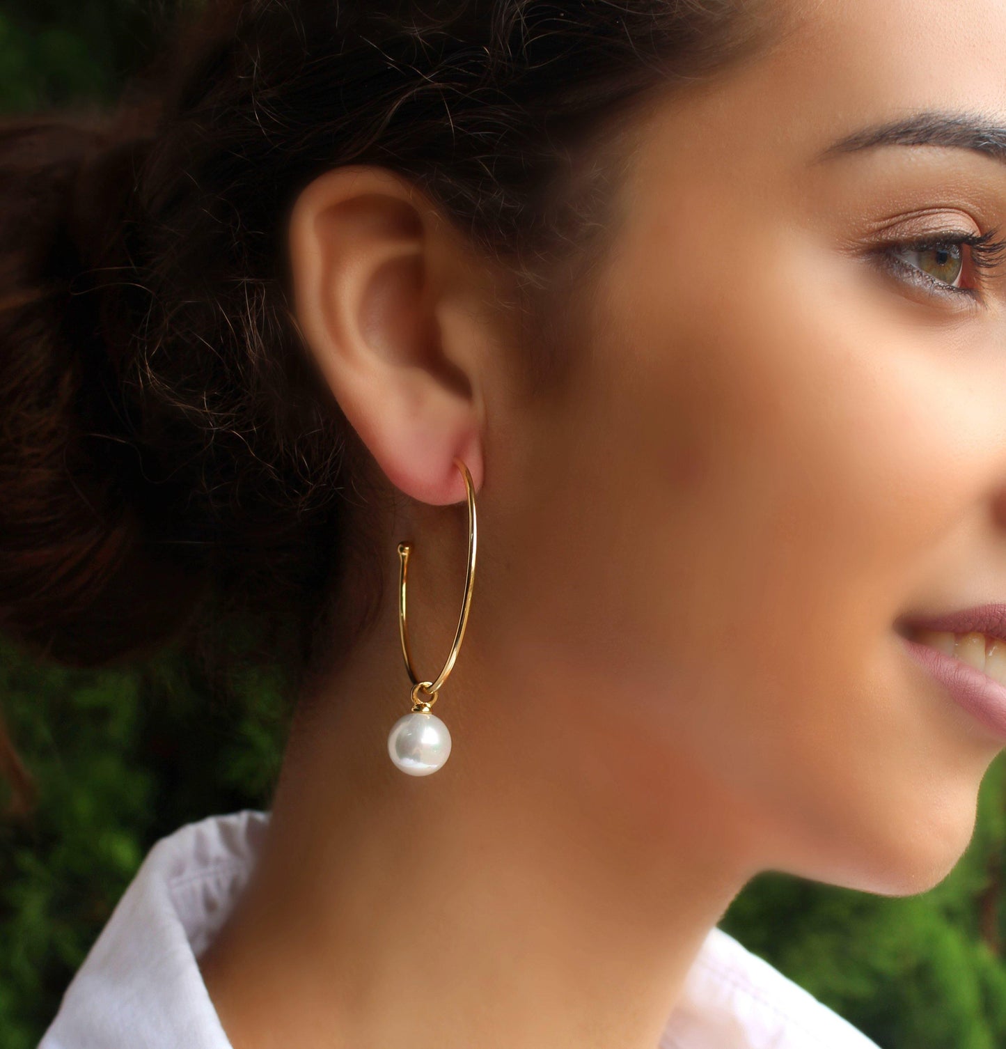 Hoop Earring with Pearl - Rio Design Europe
