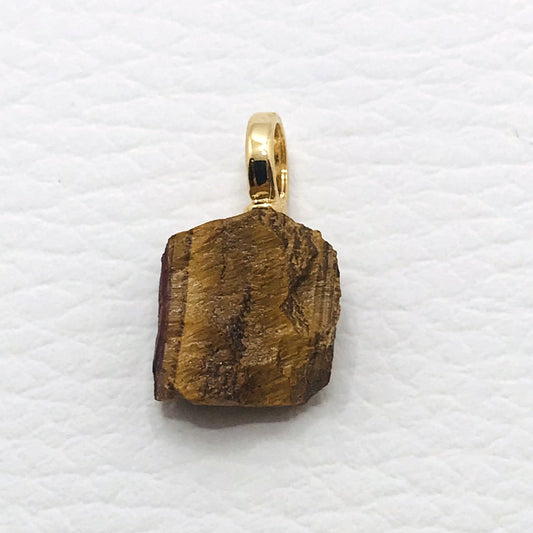 Colgante de piedras preciosas en bruto - Ojo de tigre