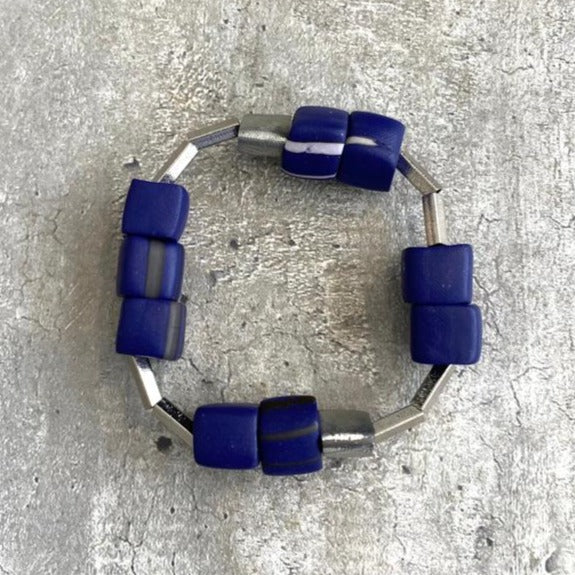 Mini Cubes Bracelet - Cobalt Blue