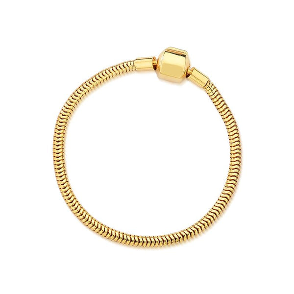 Bracelet for Pendants - Gold Plated - Size 17cm
