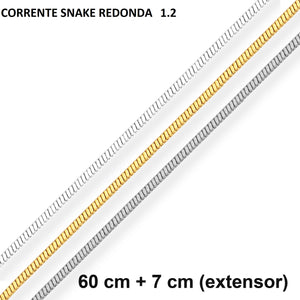 Cadena Serpiente - 60 cm