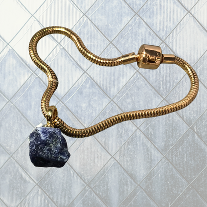 Raw Gemstone Pendant - Sodalita