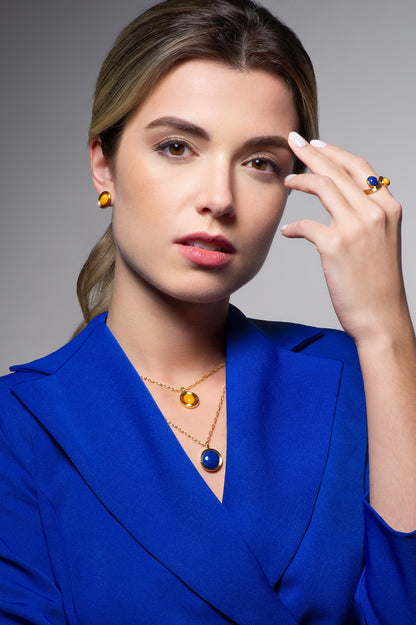 Be Happy Oval Earring