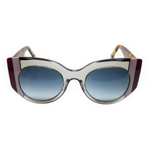 Gustavo Eyewear - G13 -Tr Gray - Gray and Burgundy Stripes - Rio Design Europe