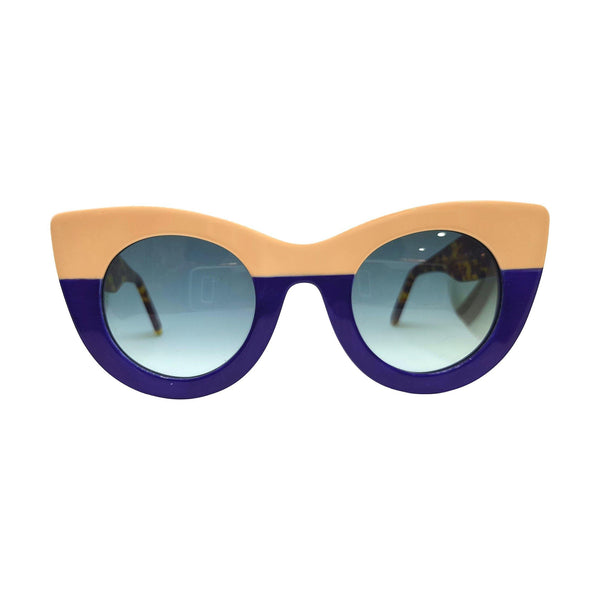 Gustavo Eyewear - G48 - BEIGE - NAVY BLUE - Rio Design Europe