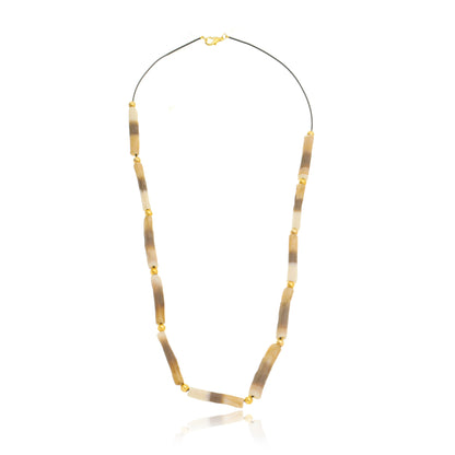 Horn Texture Ceramic  Long Necklace
