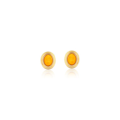Be Happy Oval Earring