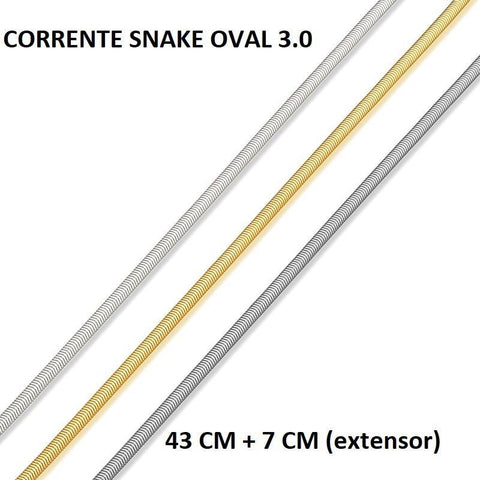 Oval Snake Chain - 43 cm - Rio Design Europe