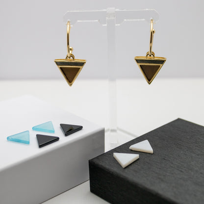 Geometric Triangle Earring Combo