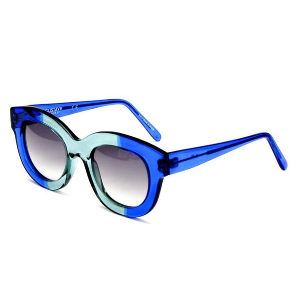 G12- Gustavo Eyewear - Translucent Blue and Aqua - Rio Design Europe
