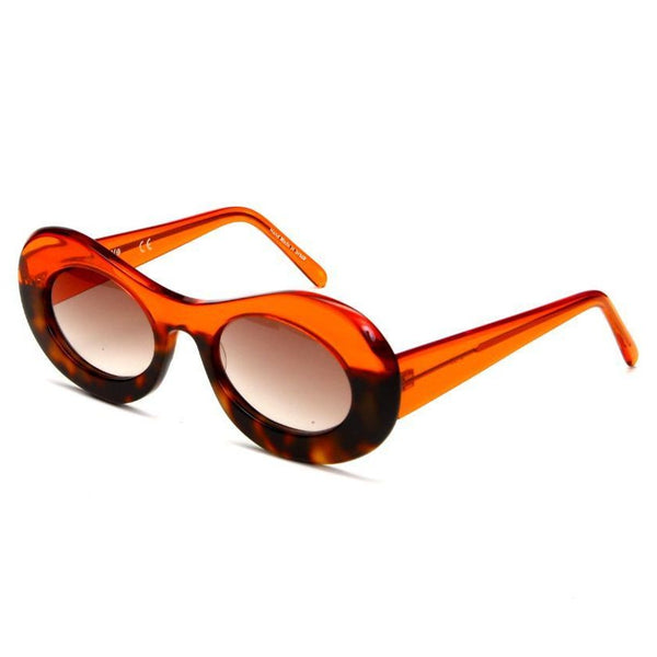G89 - Gustavo Eyewear -  Translucent Orange and Animal Print - Rio Design Europe