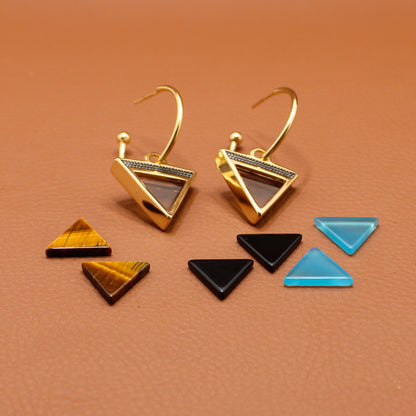 Geometric Triangle Earring Combo