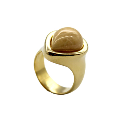 Drop Framed Gemstone Ring