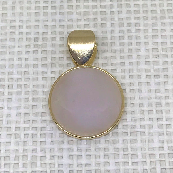 Round Framed Gemstone Pendant